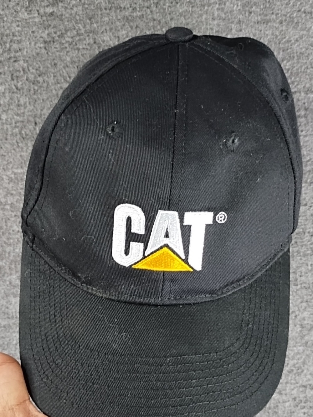 Black CAT Logo Baseball Cap